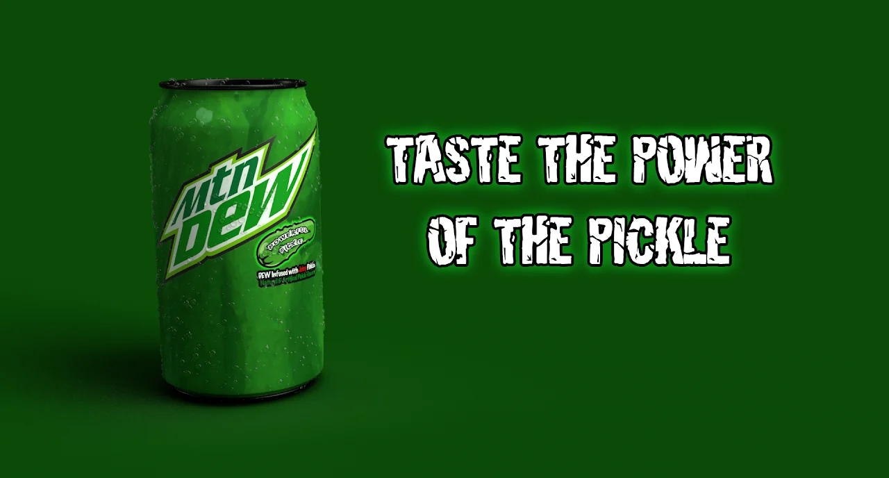 Dew Pickle graphic design